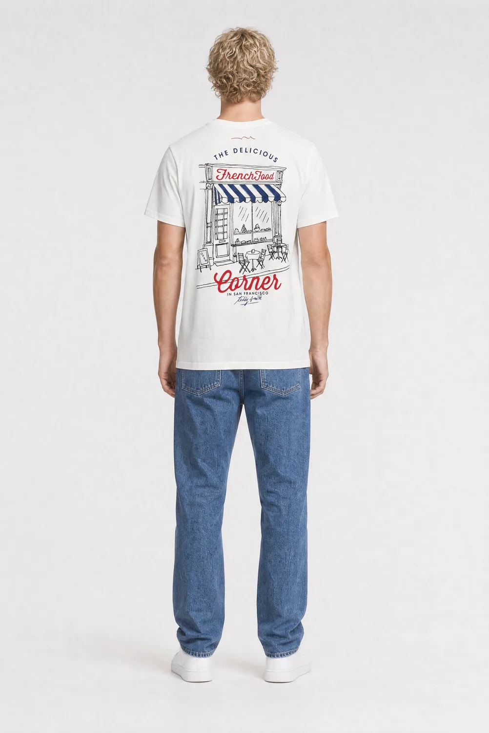 Teddy Smith T-Corner MC T-shirt cotone middle white