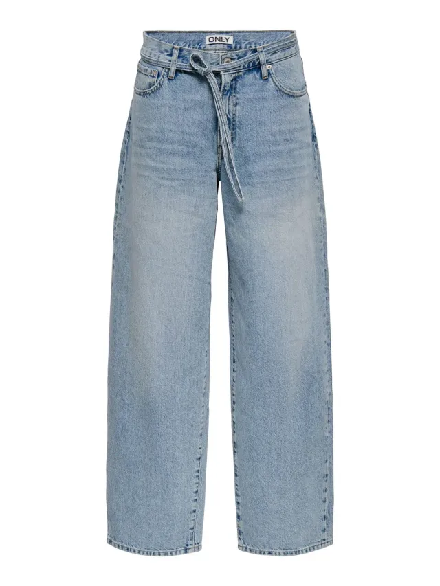 ONLY Ongianna jeans donna 30W/34L straight vita media