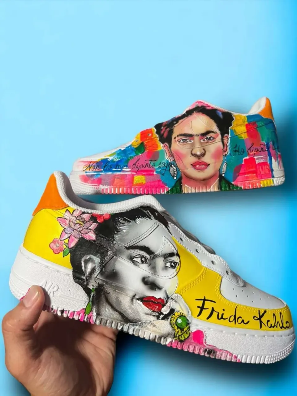 Nike Air Force 1 sneakers personalizzate Frida Kahlo