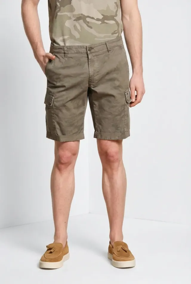 Mason's Chile bermuda cargo camou slim fit