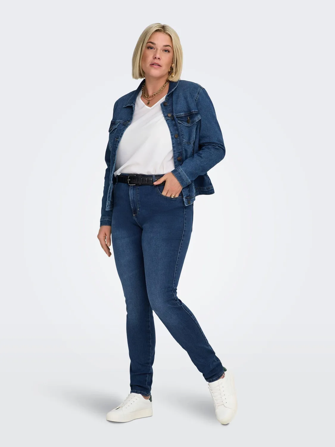 ONLY Caraugusta Jeans Skinny Donna Vita Alta 48W/34L