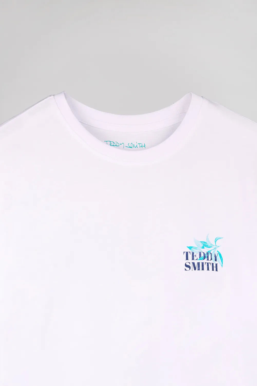 Teddy Smith T-Land t-shirt bianca cotone stampa