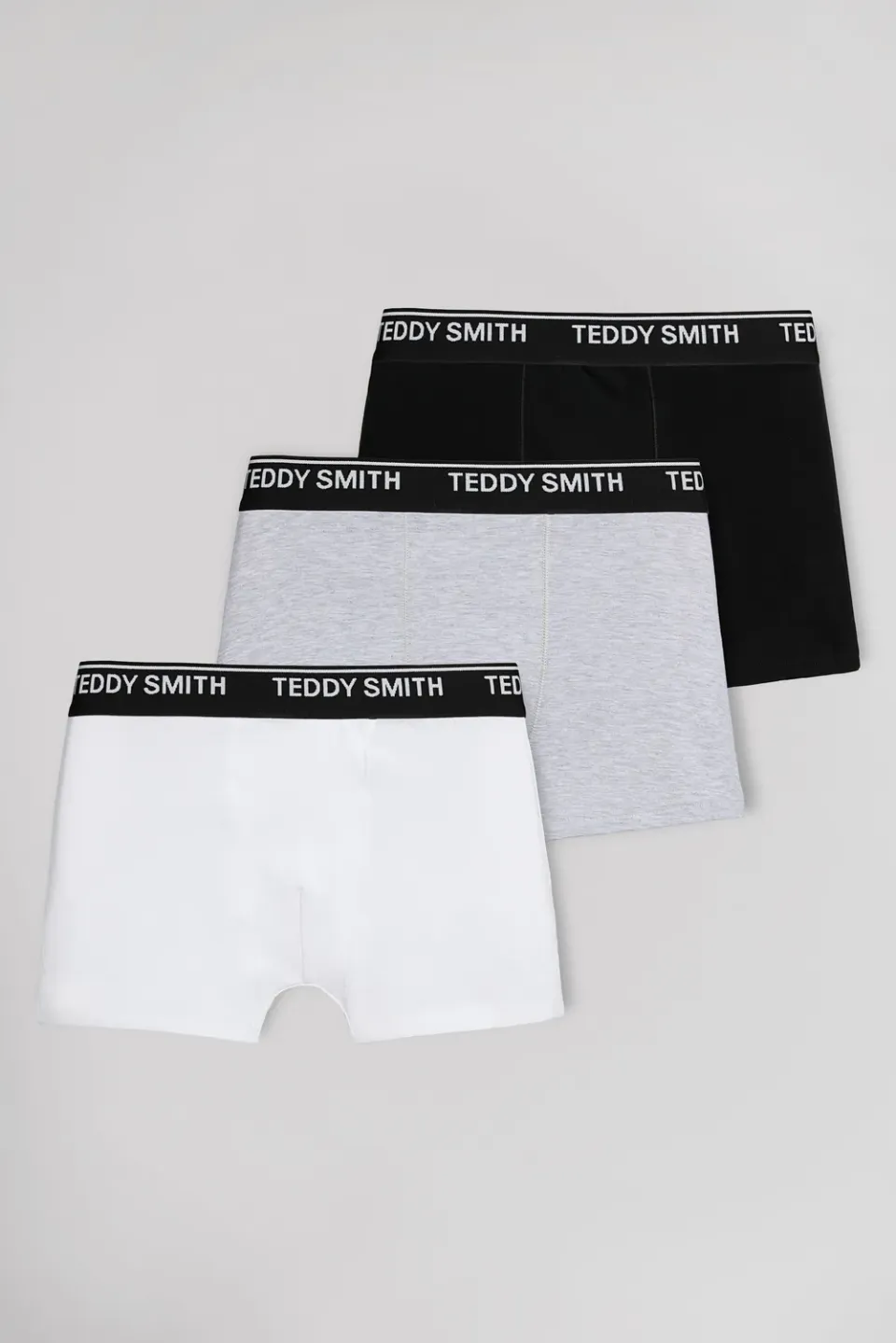 Teddy Smith boxer uomo grigi cotone 3 pezzi