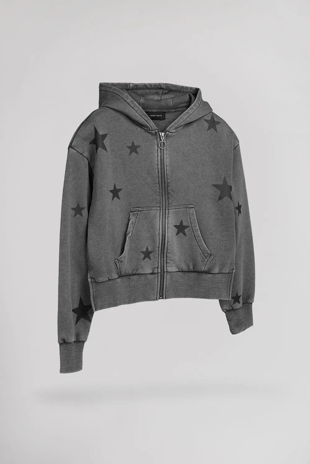 Teddy Smith G-Wahou JR felpa bambina nero con cappuccio