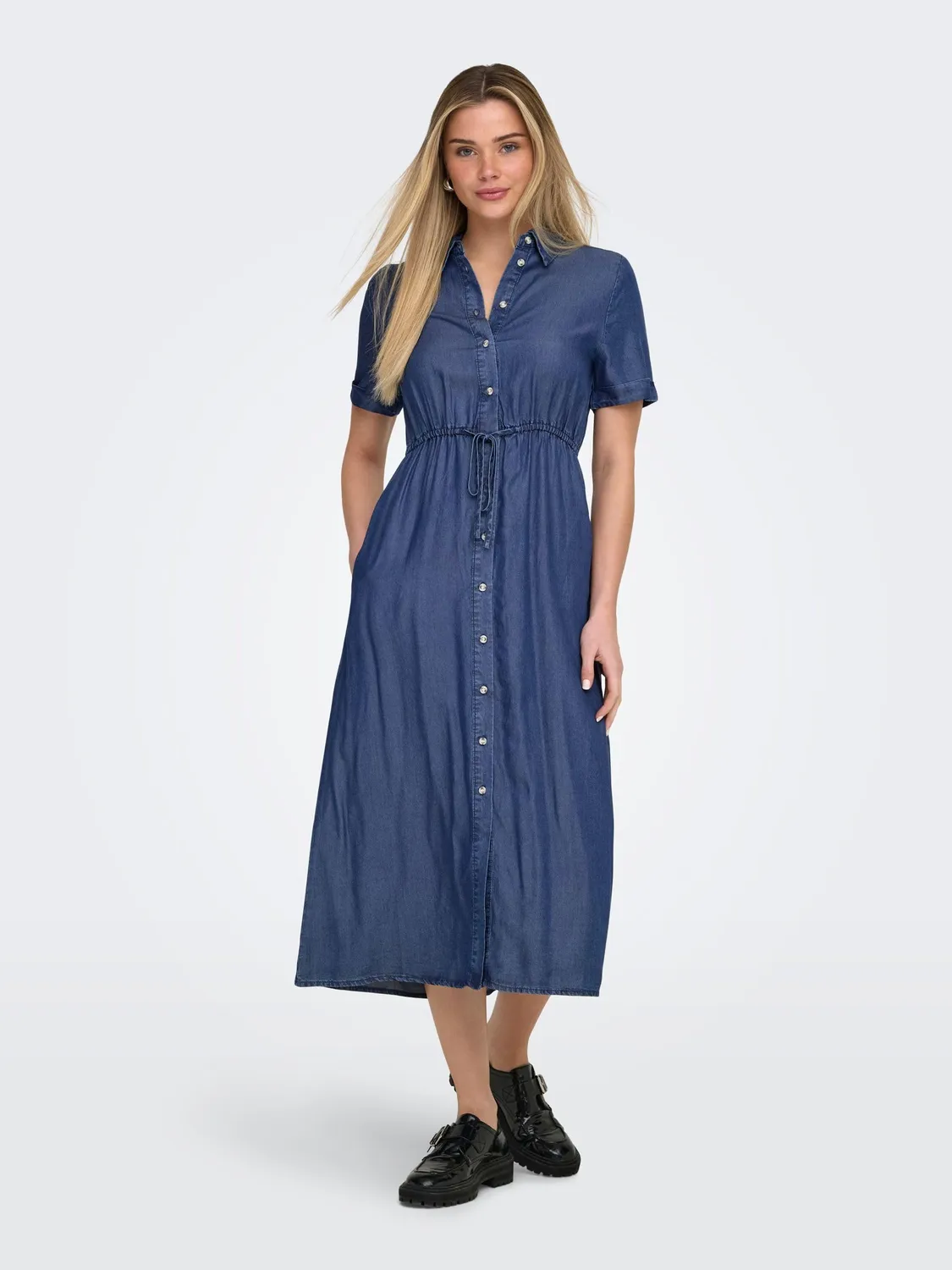 ONLY Onlcharis vestito lungo donna denim taglia S
