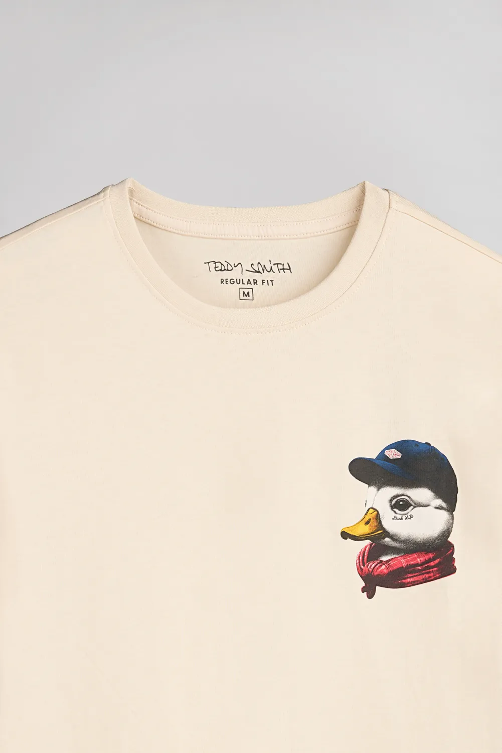 Teddy Smith T-Duck Mc t-shirt uomo crema