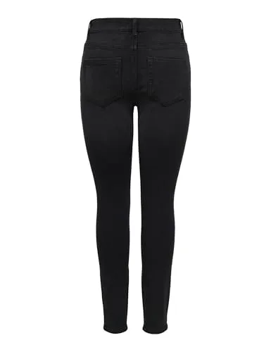 ONLY Onlhush Skinny jeans neri 36/M lungo bottoni