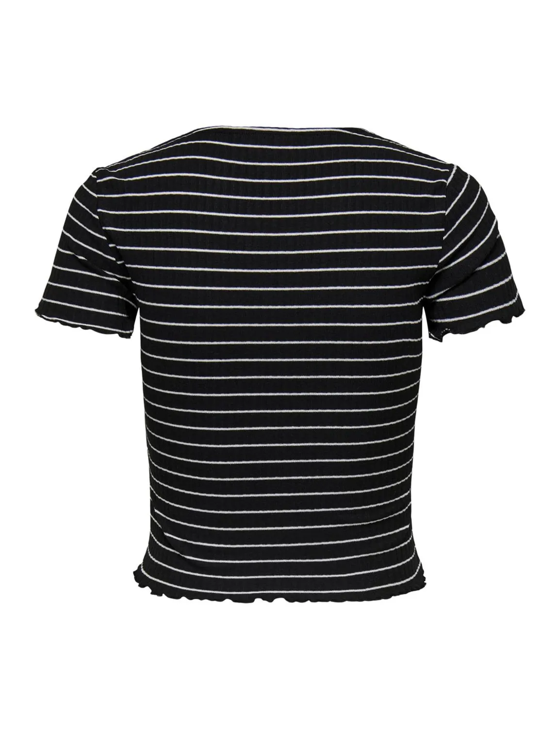 Only Onlemma Stripe top cropped donna scollo tondo