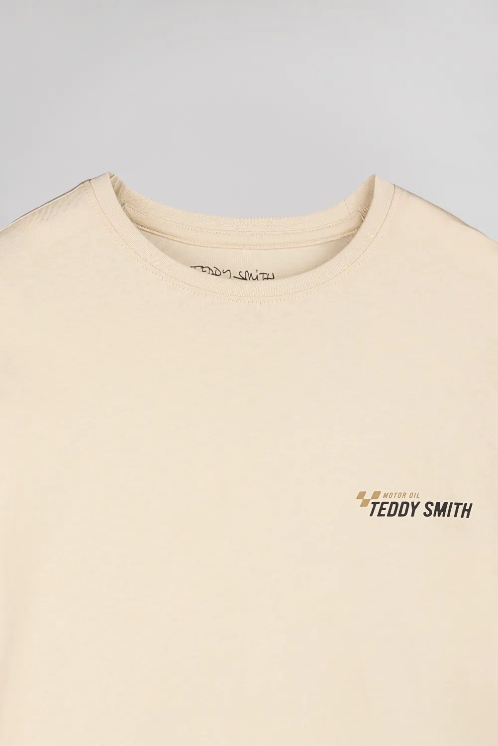 Teddy Smith T-Carso MC t-shirt uomo Soft Grege moto
