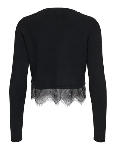 ONLY Onlperry cardigan donna M scollo rotondo maglia