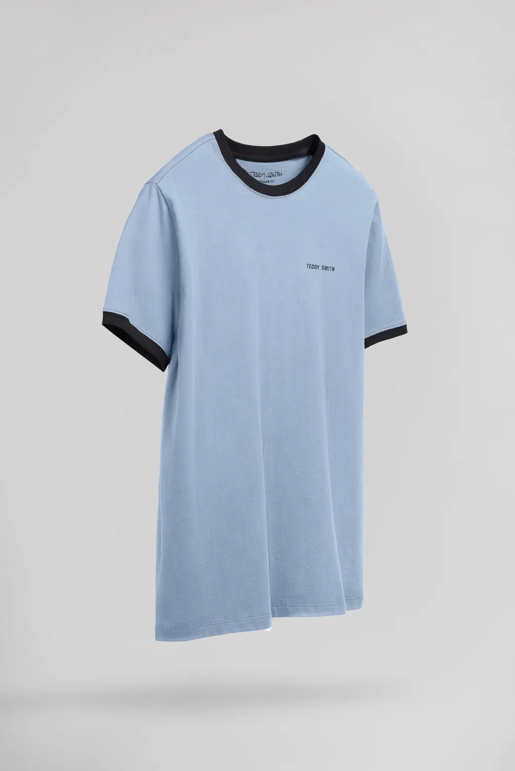 Teddy Smith The-Tee 2 R MC t-shirt uomo Bleu Mineral cotone