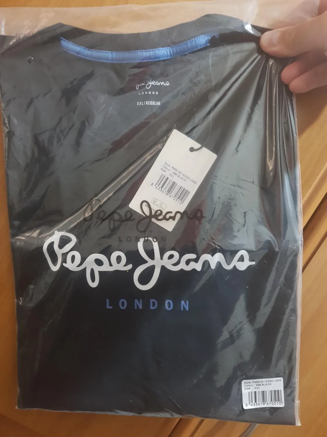 Pepe Jeans Eggo maglietta maniche lunghe uomo blu navy slim fit