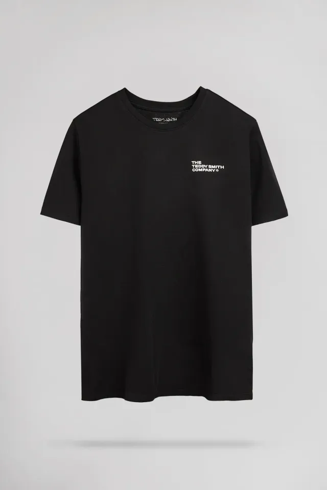 Teddy Smith T-Pany MC t-shirt uomo nero cotone