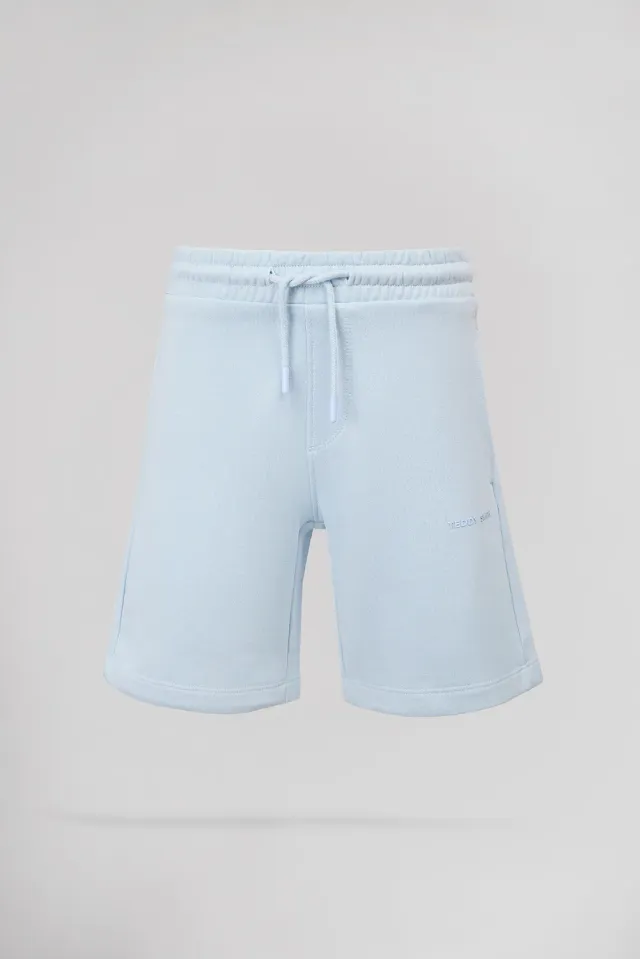 Teddy Smith S-Narky Bermuda Felpa Pastel Blue Ragazzo