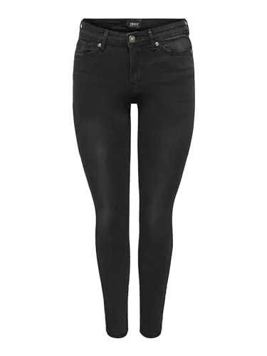 Only Onlwauw Mid SK jeans donna S/30L skinny