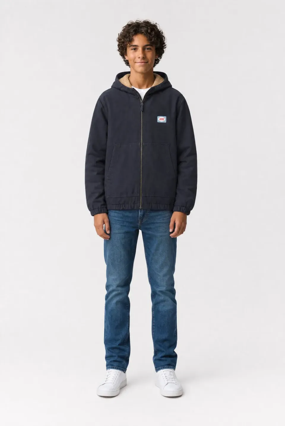 Teddy Smith B-Quentin Jr giubbotto bambino navy trapuntato