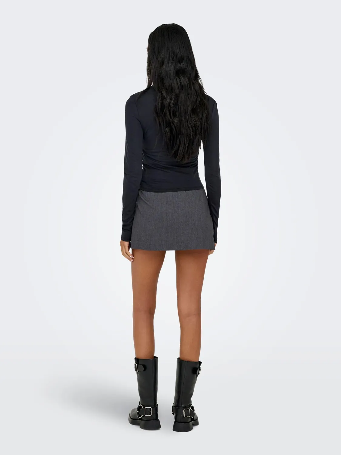 ONLY ONLHANNAH top donna smanicato nero