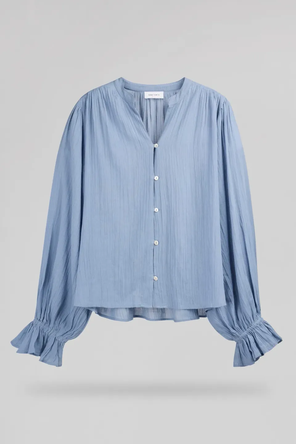 Teddy Smith C-Swan camicia donna azzurra cotone fluida