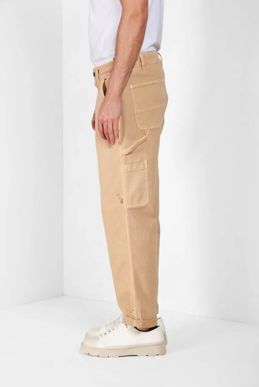Mason's Dallas M74 cargo uomo kaki relaxed bull stretch