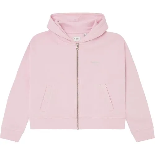 Pepe Jeans Vicky felpa bambina zip blu cotone