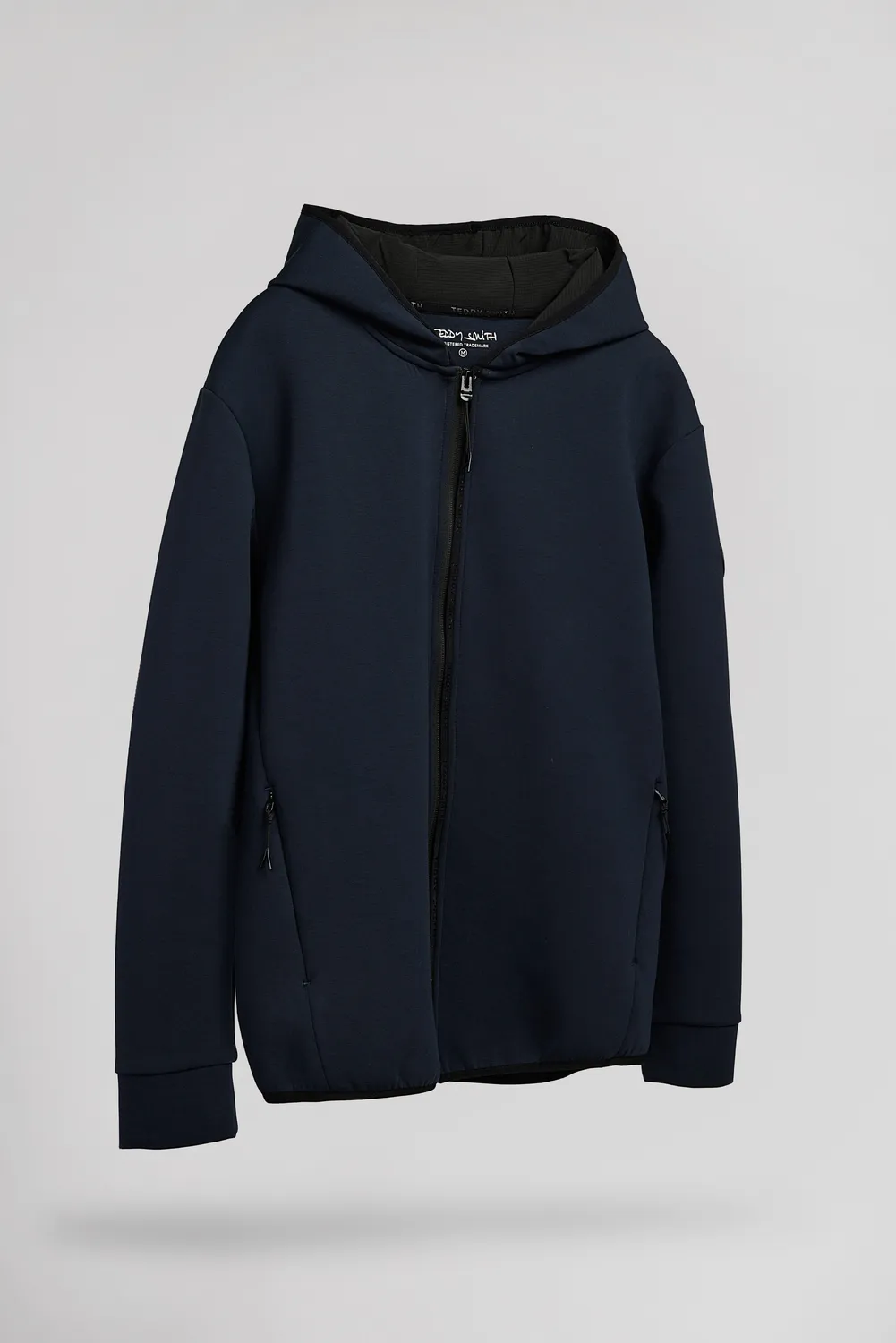 Teddy Smith Giclass Neo gilet uomo dark navy zip intera