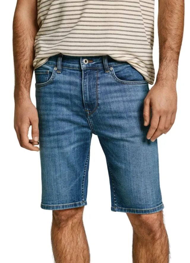 Pepe Jeans Slim Short Pantaloncini Uomo 34W Denim