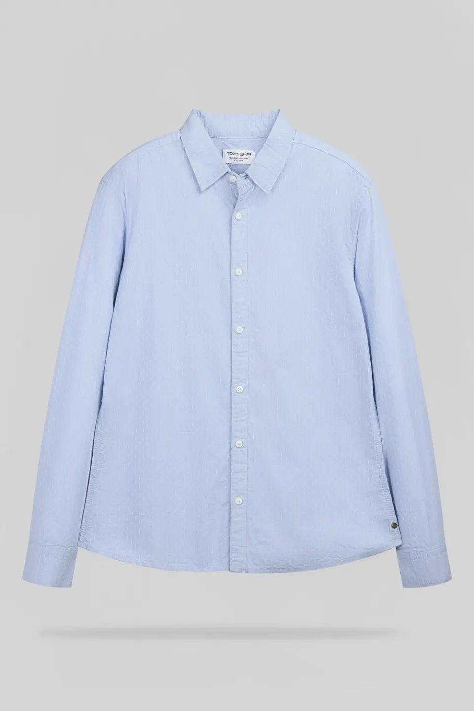 Teddy Smith C-Dobby ML Camicia Uomo Pastel Blue Cotone