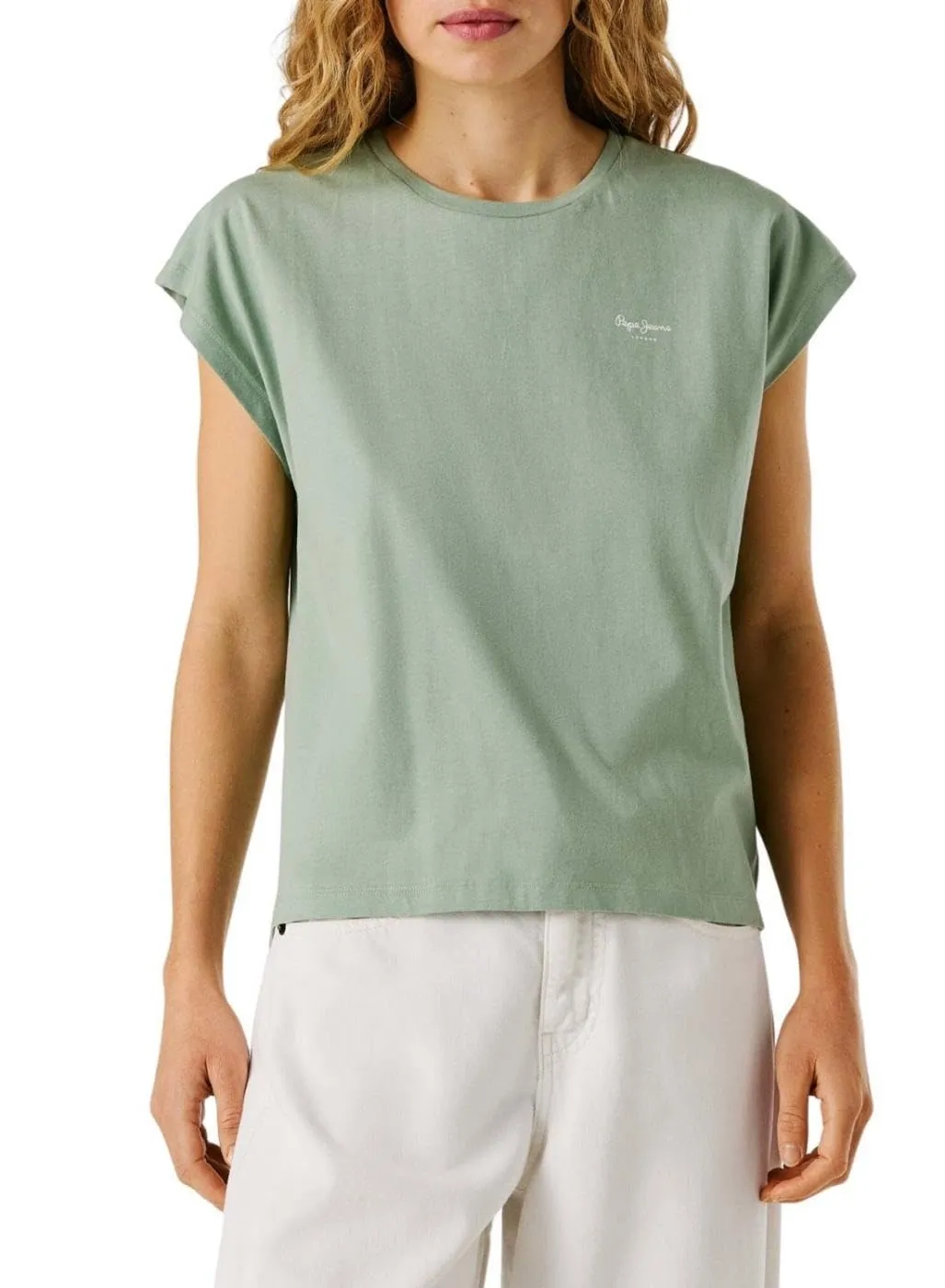 Pepe Jeans Bloom t-shirt donna corta bianca