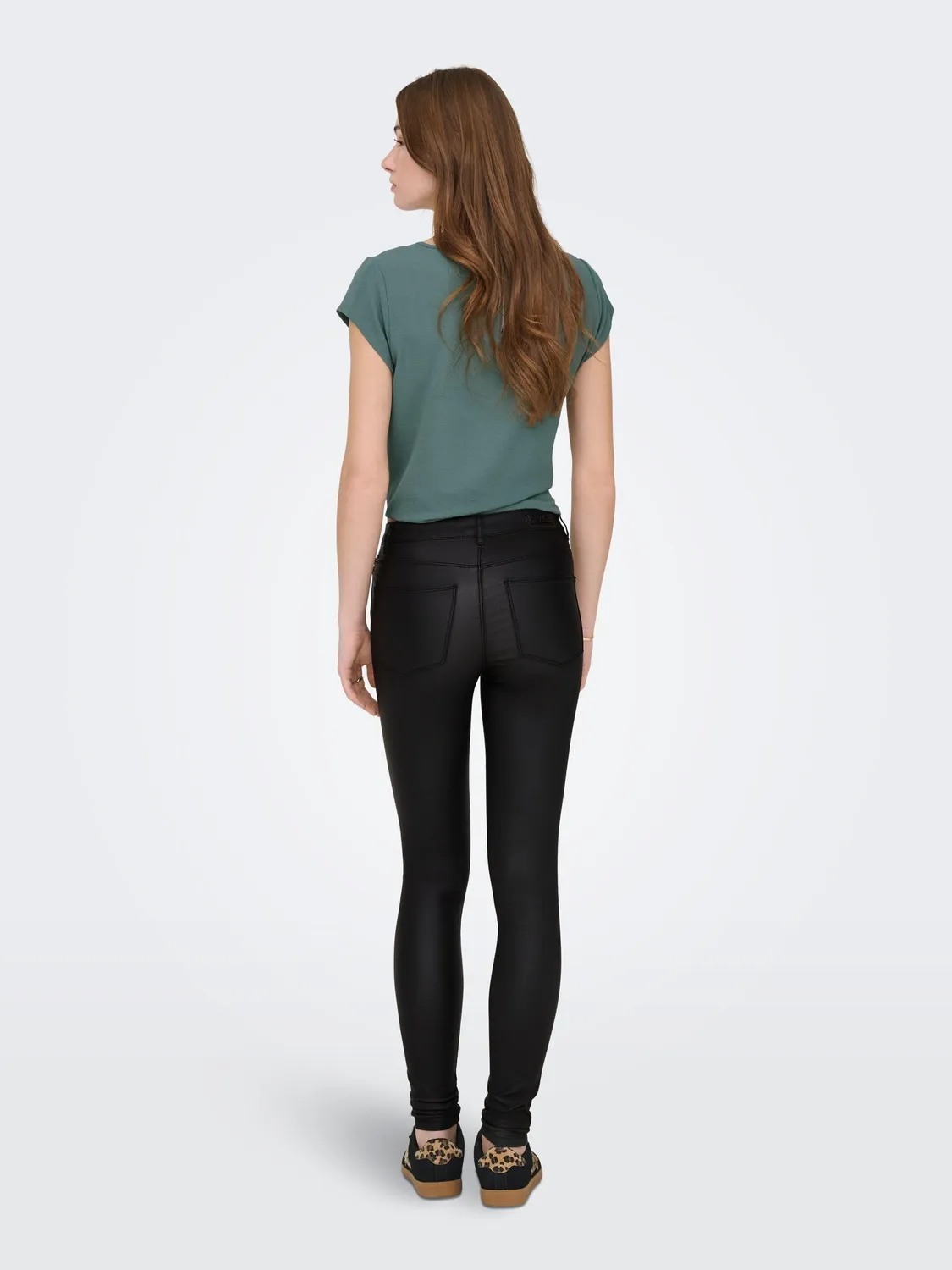 Only Shape skinny jeans donna M/L30 blu scuro vita alta
