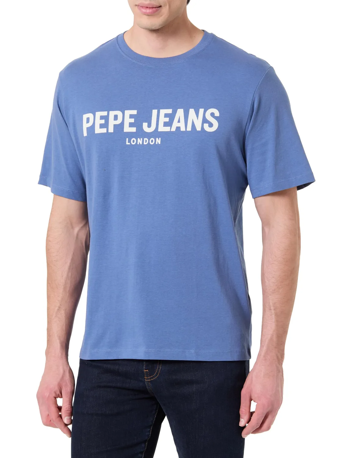 Pepe Jeans Basic Big Logo T-Shirt Uomo Slim Cotone