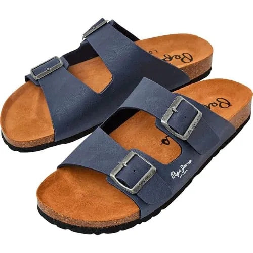 Pepe Jeans Chicago sandali uomo 40 blu sughero