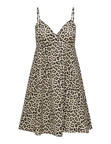 ONLY Onllowa Strap Dress vestito Pumice Stone spalline
