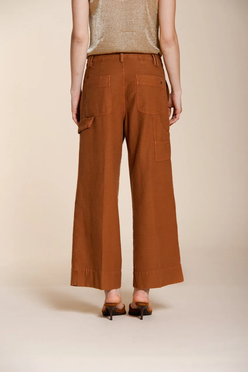 Mason's Dallas Wide cargo donna ruggine straight fit