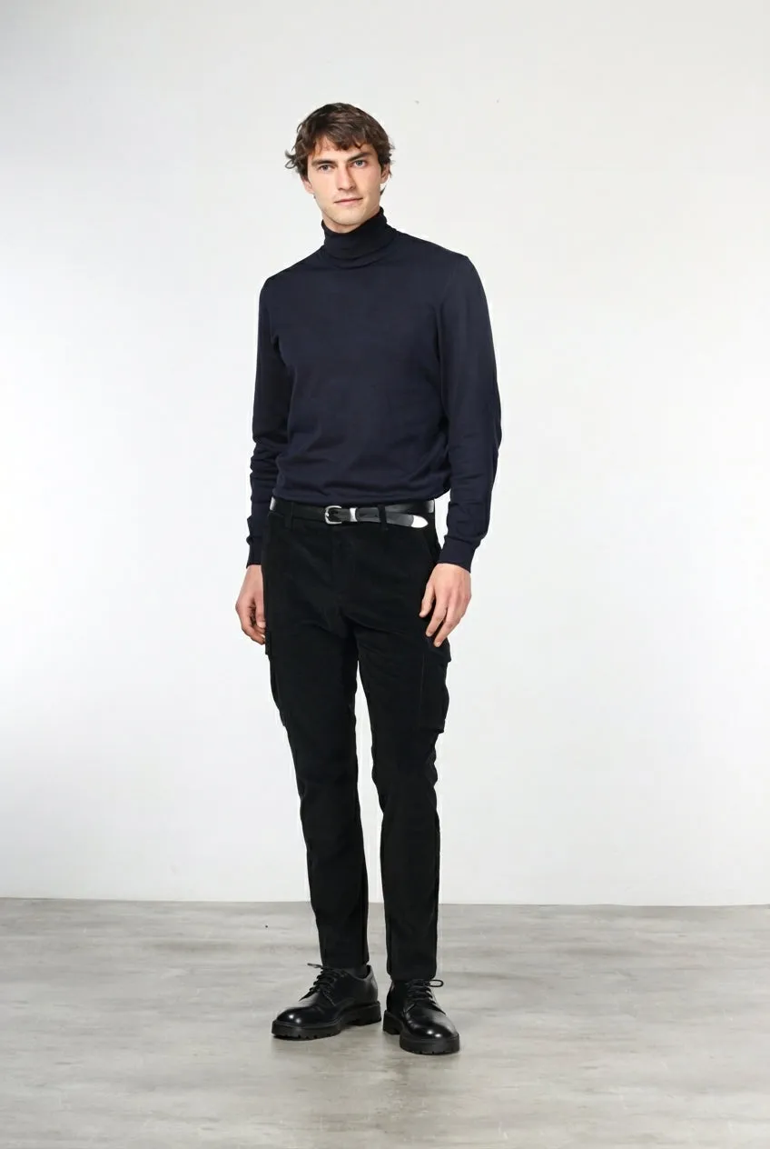 Mason's Chile cargo uomo nero velluto extra slim
