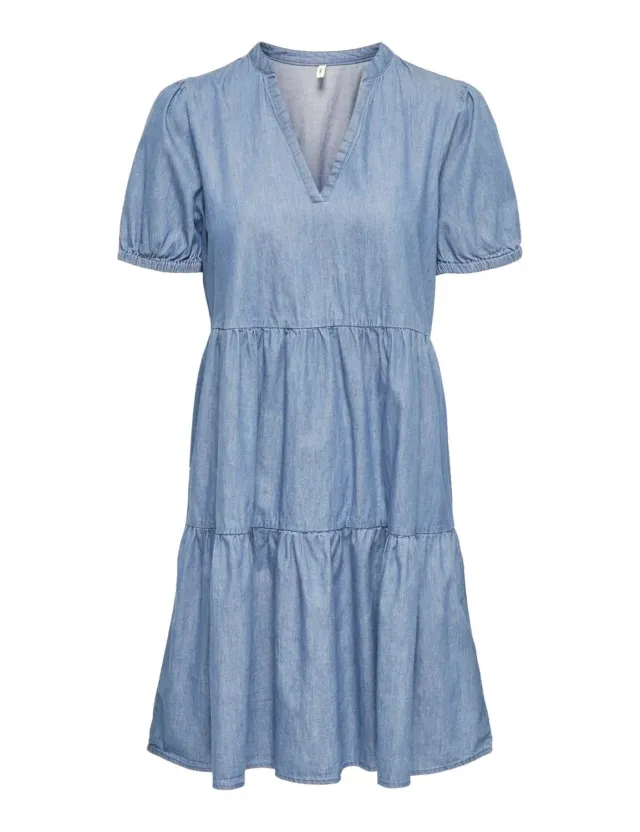ONLY Onlnova Azure S/S Thea Dress Wvn vestito denim