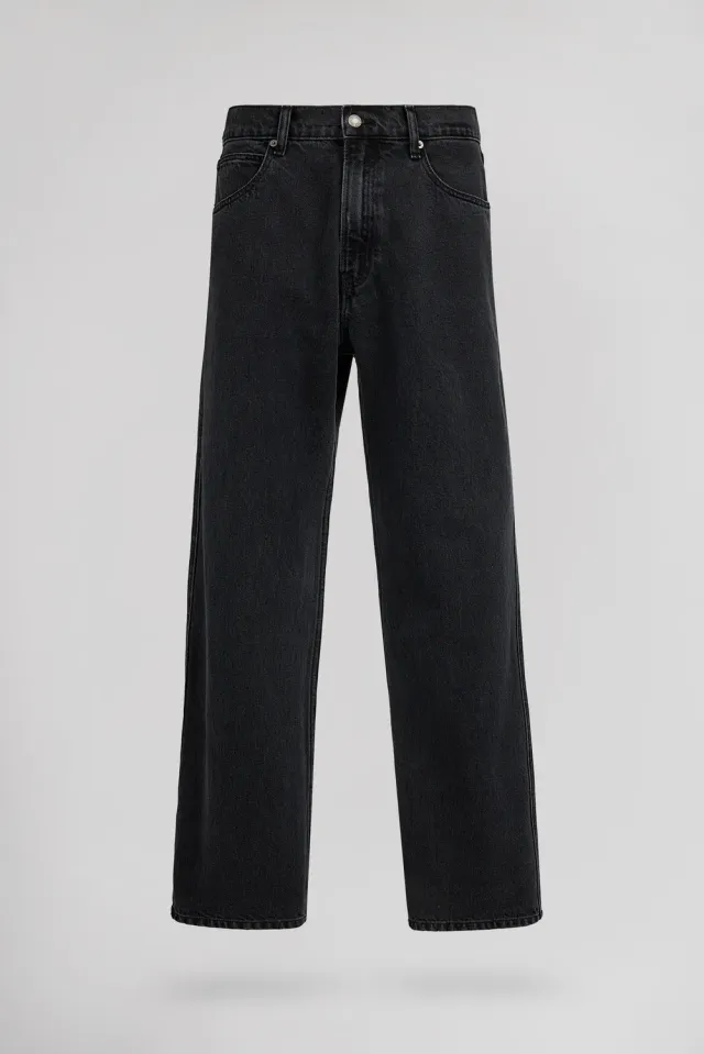 Teddy Smith Memphis Straight jeans nero used relaxed L32