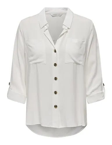ONLY Asmin Camicia Donna M Maniche Lunghe Viscosa