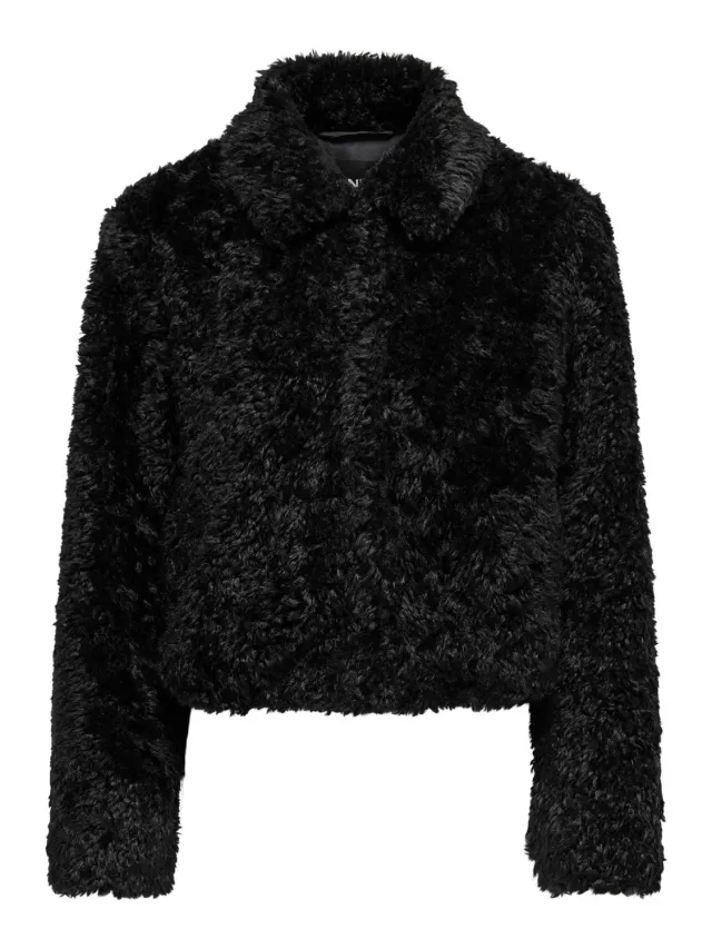 ONLY Onlginny Short giacca teddy donna corta peluche