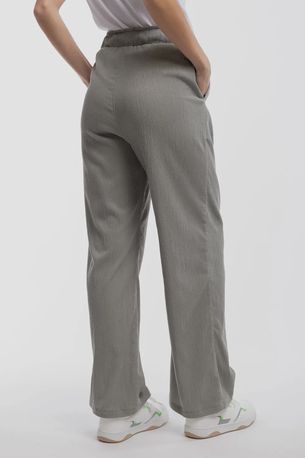 Teddy Smith P-Lynet pantaloni larghi donna bleach kaki