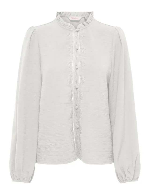 ONLY Onlmette Life top pizzo manica lunga S
