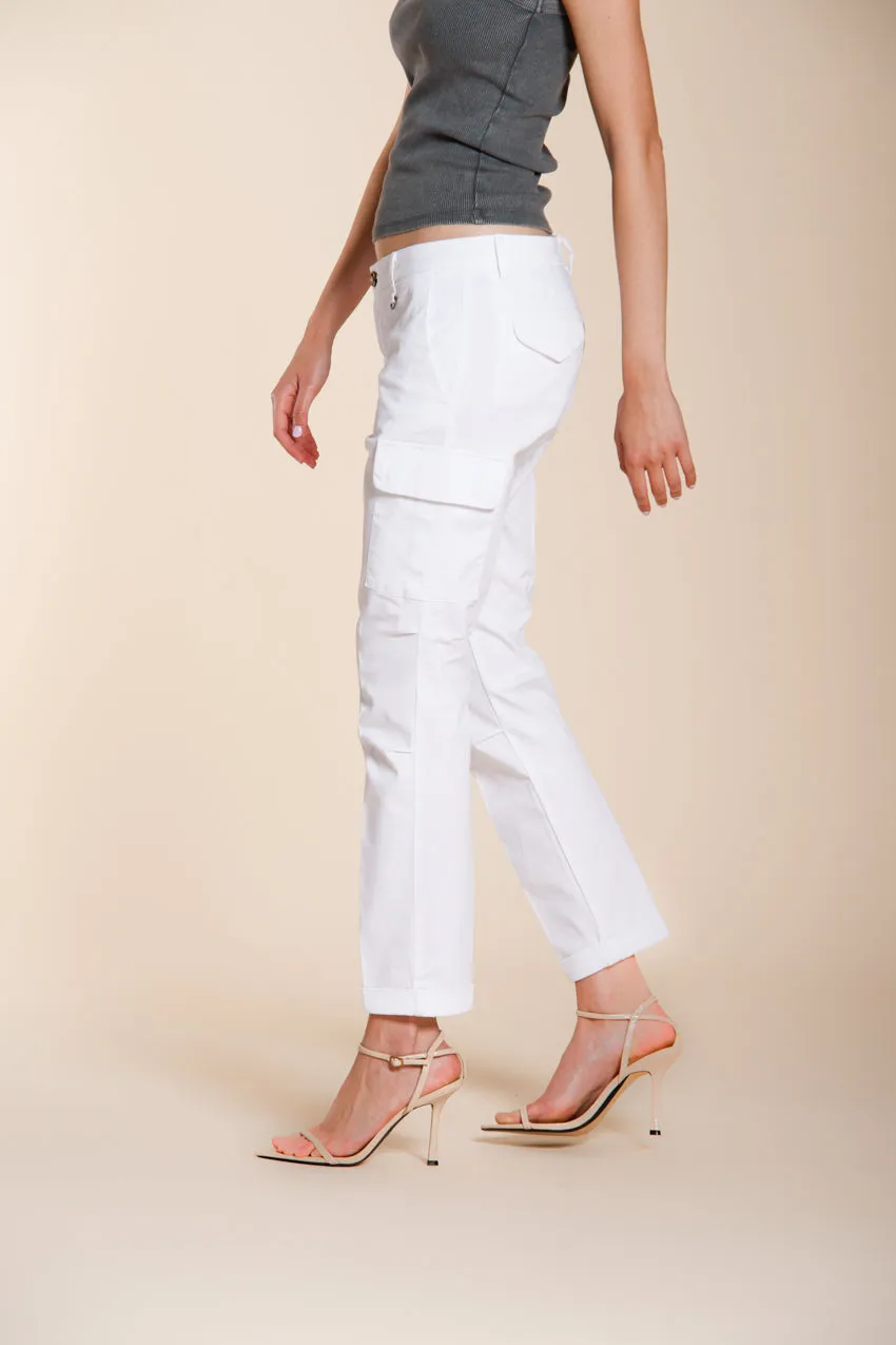 Mason's Chile City cargo donna bianco slim stretch