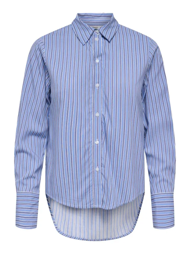 ONLY Onlberit Life camicia donna S blu quotidiana