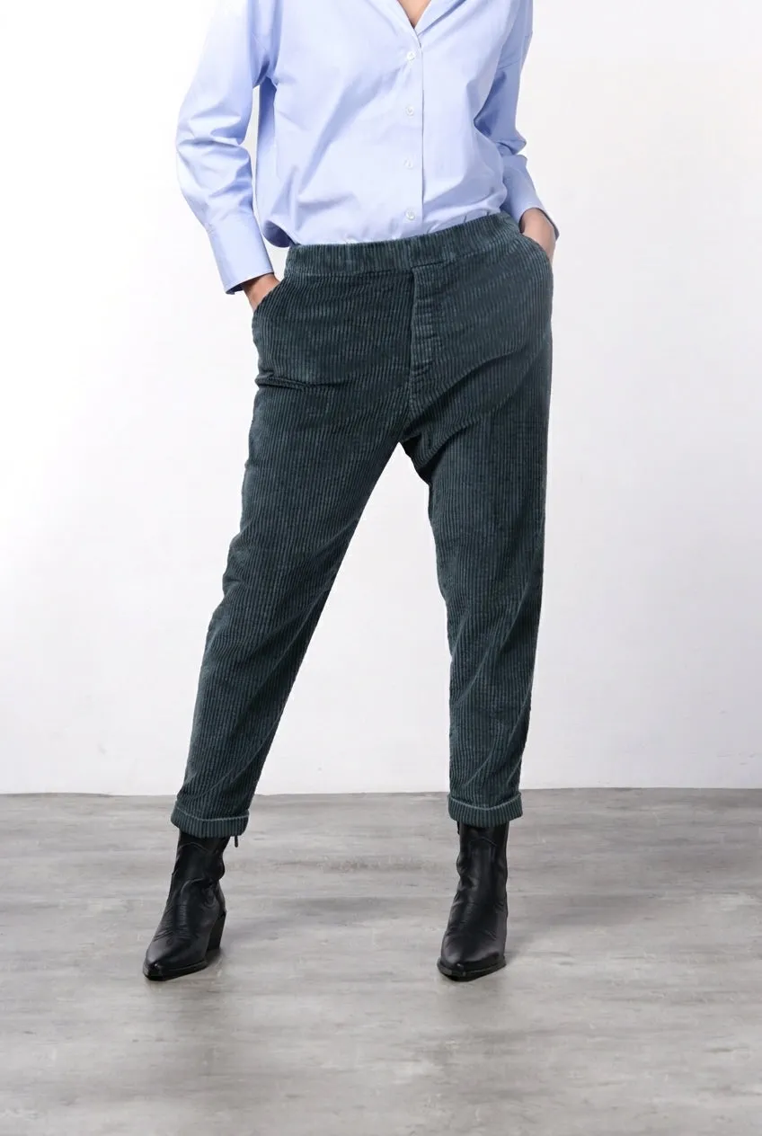 Mason's Malibu Jogger City Chino Verde Velluto Relaxed