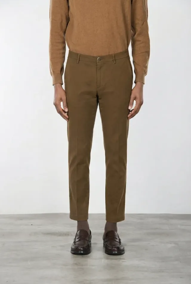Mason's Milano chino uomo noce gabardina