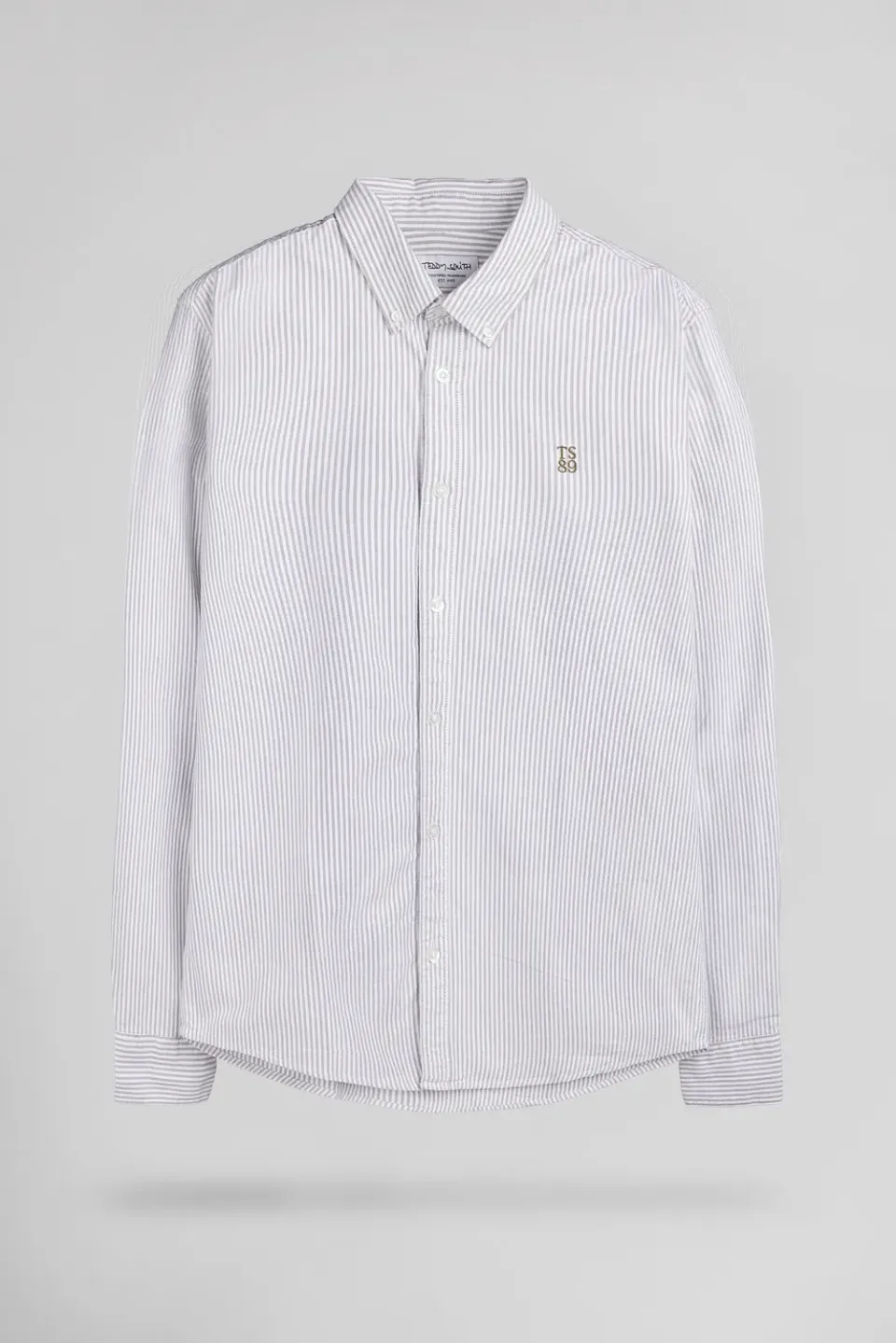 Teddy Smith C-Stanley ML camicia uomo oliva a righe