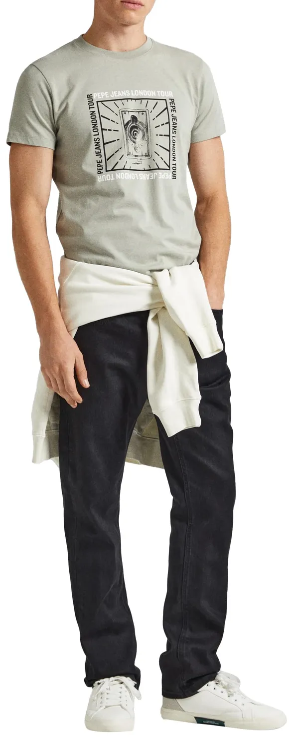 Pepe Jeans Chuck polo uomo verde cotone piquet