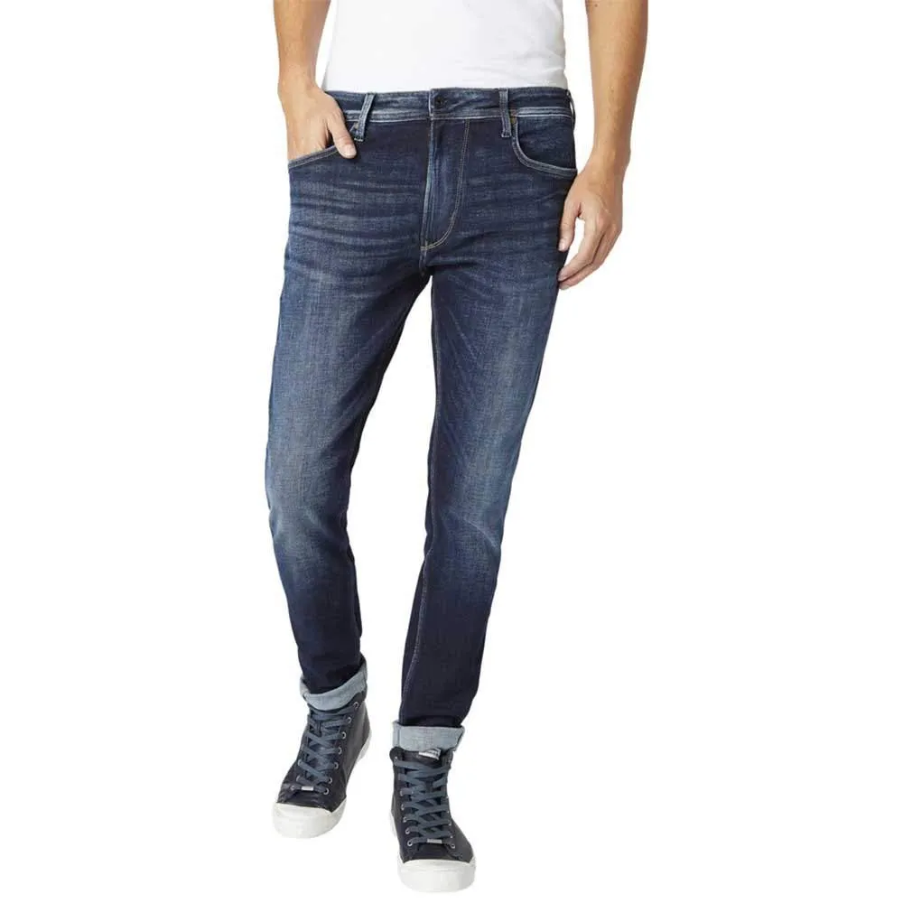Pepe Jeans Stanley jeans uomo affusolati blu denim