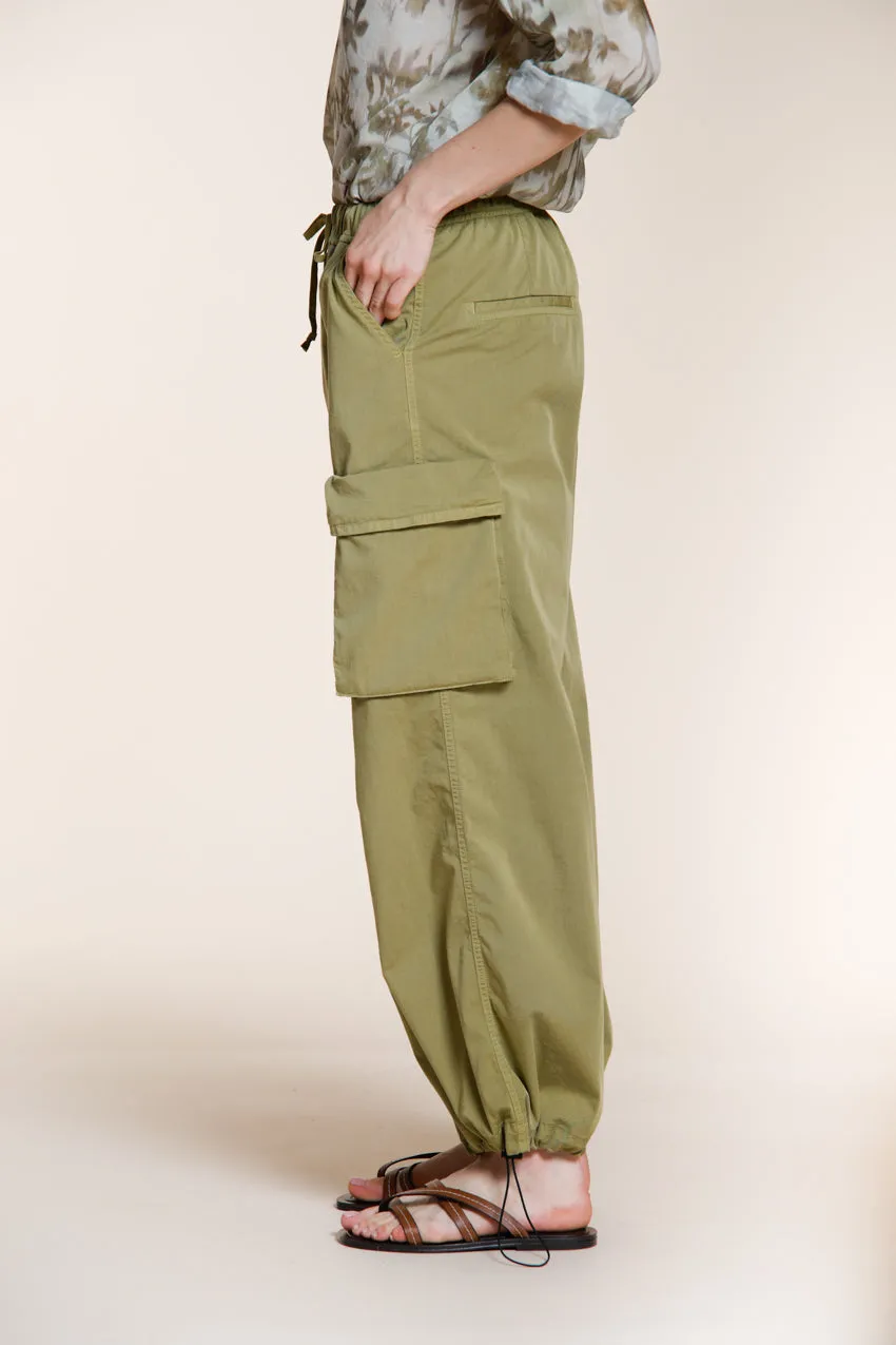 Mason's Francis pantalone cargo donna verde acido wide leg