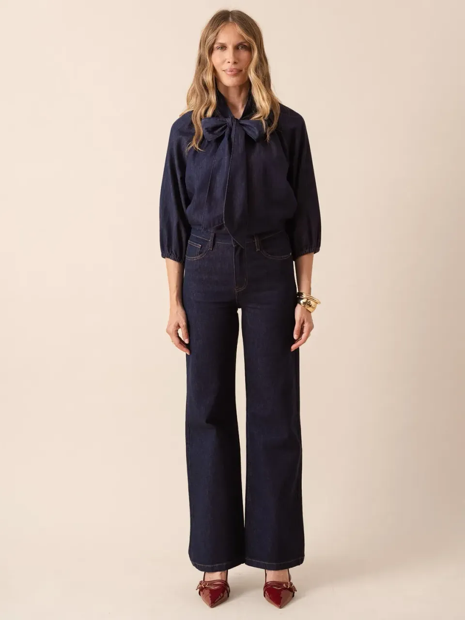 Oraije Gabriel jeans wide blu