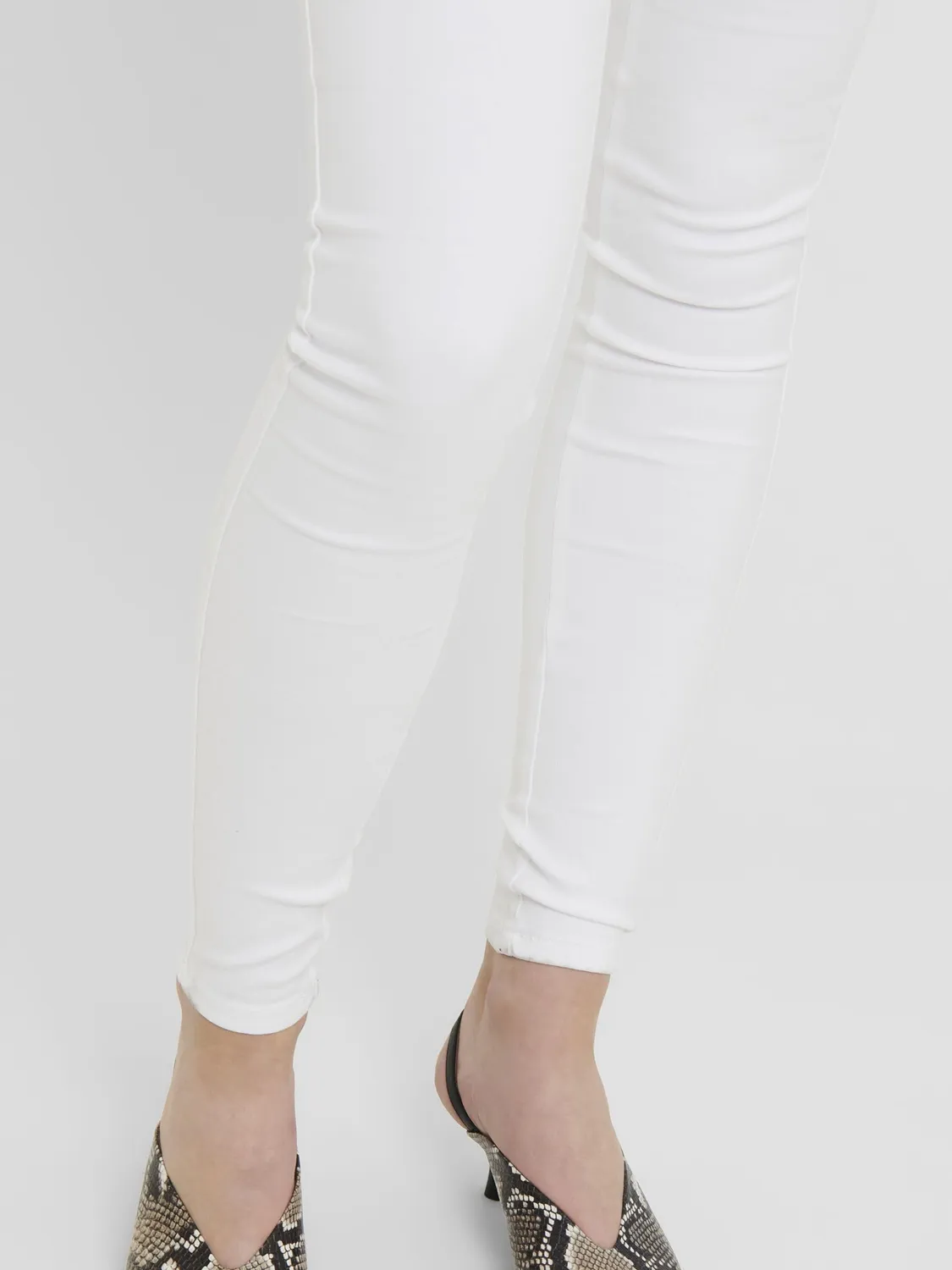 Only Onlroyal HW Skinny jeans donna bianco M/30L